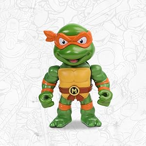 Metalfigs TMNT 4" Michelangelo Die-Cast Figure