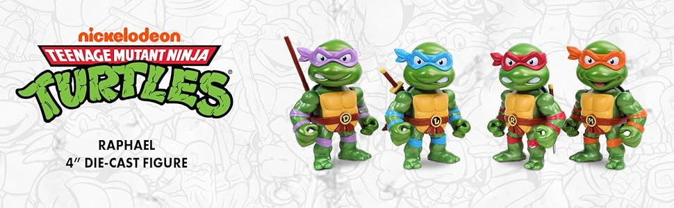 Metalfigs TMNT 4" Raphael Die-Cast Figure