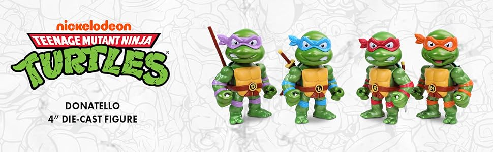 Metalfigs TMNT 4" Donatello Die-Cast Figure