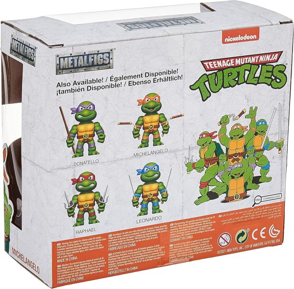 Jada Toys Teenage Mutant Ninja Turtles 4 Michelangelo Die-cast Figure, Toys for Kids and Adults, Orange, 31848 - Image 4