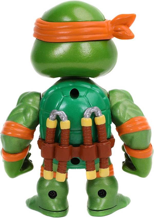 Jada Toys Teenage Mutant Ninja Turtles 4 Michelangelo Die-cast Figure, Toys for Kids and Adults, Orange, 31848 - Image 6