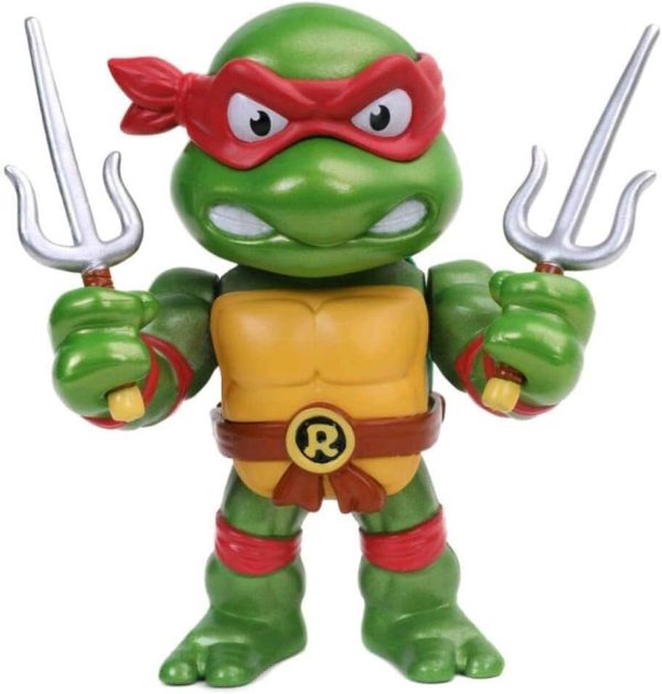 Jada Toys "Teenage Mutant Ninja Turtles 4"" Raphael Die-cast Figure, Toys for Kids and Adults, red