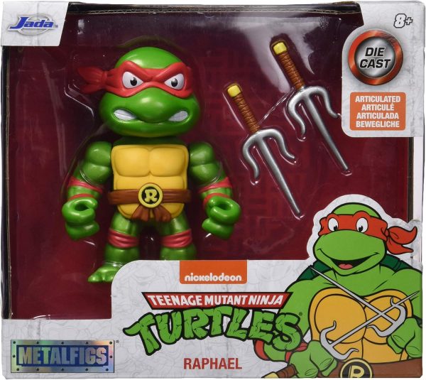 Jada Toys "Teenage Mutant Ninja Turtles 4"" Raphael Die-cast Figure, Toys for Kids and Adults, red - Image 3