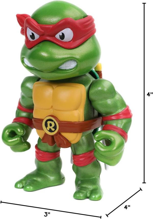 Jada Toys "Teenage Mutant Ninja Turtles 4"" Raphael Die-cast Figure, Toys for Kids and Adults, red - Image 9