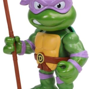 Jada Toys Teenage Mutant Ninja Turtles 4" Donatello Die-cast Figure, Toys for Kids and Adults, Purple