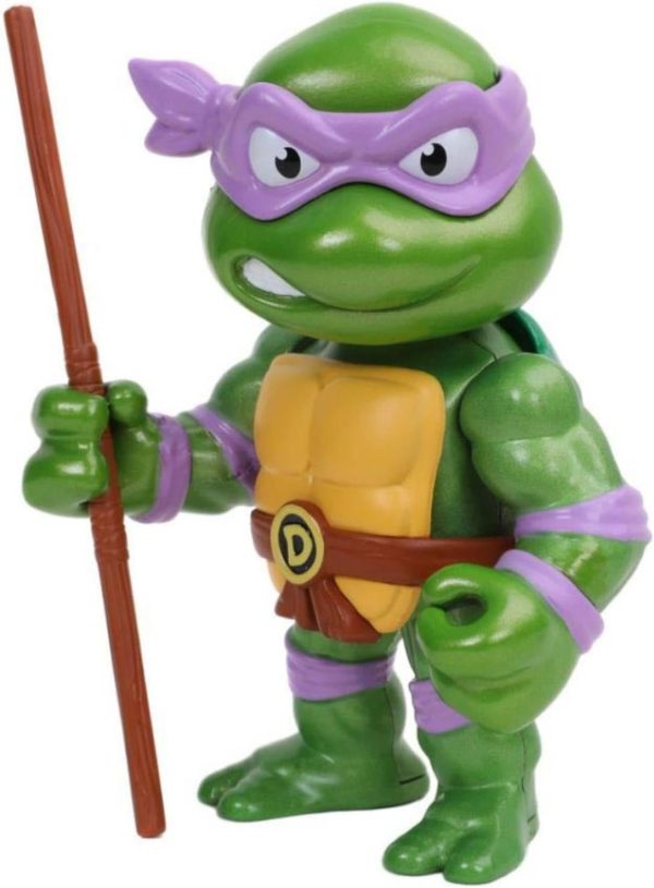 Jada Toys Teenage Mutant Ninja Turtles 4" Donatello Die-cast Figure, Toys for Kids and Adults, Purple