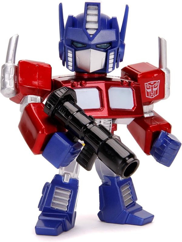 Jada Toys "Transformers G1 Optimus Prime Light-Up 4"" Die-cast Metal Collectible Figure, Toys for Kids and Adults - Image 3