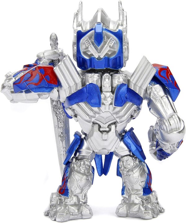 Jada Toys "Transformers G1 Optimus Prime Light-Up 4"" Die-cast Metal Collectible Figure, Toys for Kids and Adults - Image 8