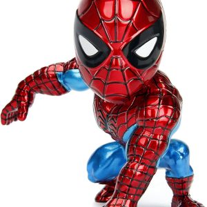Metals Marvel Classic Spiderman Diecast Collectible Toy Figure, 4"