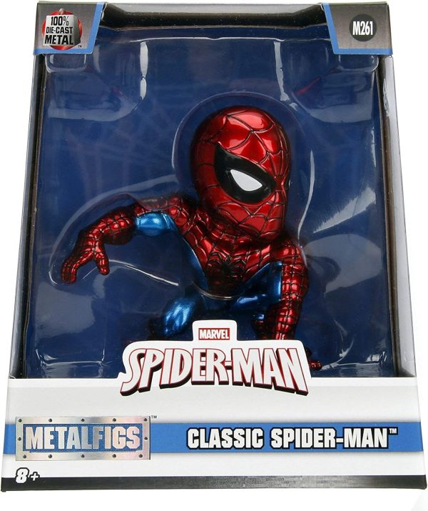 Metals Marvel Classic Spiderman Diecast Collectible Toy Figure, 4" - Image 5