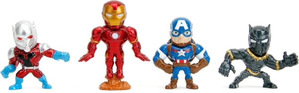 Marvel Avengers 2.5" 4-Pack Die-Cast Collectible Figures, Toys for Kids and Adults