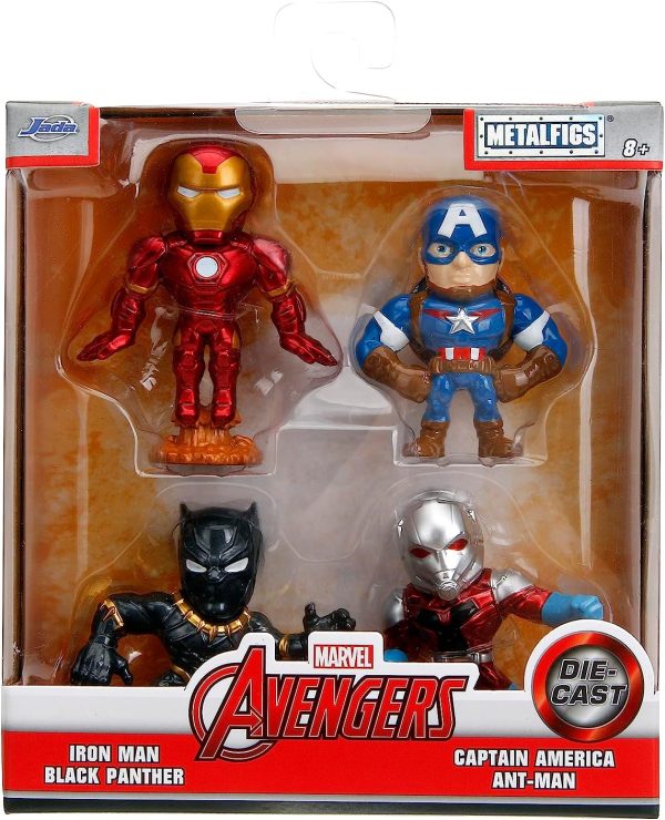 Marvel Avengers 2.5" 4-Pack Die-Cast Collectible Figures, Toys for Kids and Adults - Image 7
