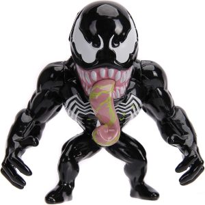 JADA Toys Marvel Spider-Man Venom Metals Die-Cast Collectible Toy Figure, 4", Black with Slime