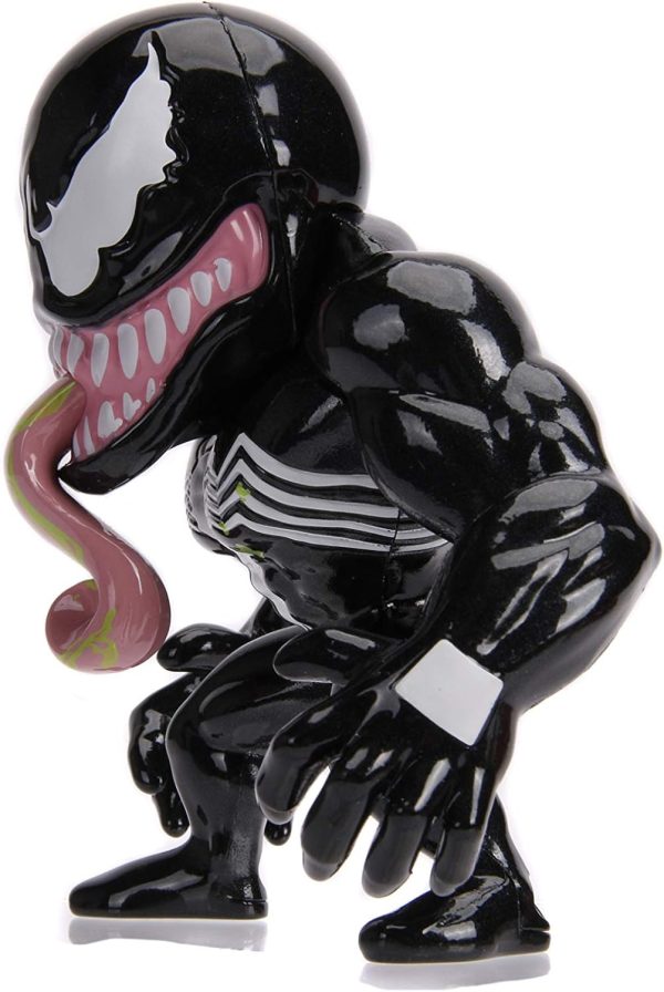JADA Toys Marvel Spider-Man Venom Metals Die-Cast Collectible Toy Figure, 4", Black with Slime - Image 2