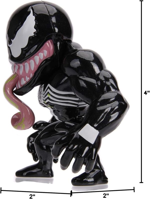 JADA Toys Marvel Spider-Man Venom Metals Die-Cast Collectible Toy Figure, 4", Black with Slime - Image 6